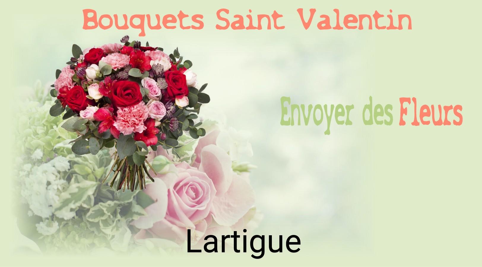 Roses de Saint-Valentin livrées à Lartigue